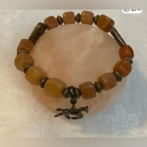 NEW Carnelian crystal cube bracelet